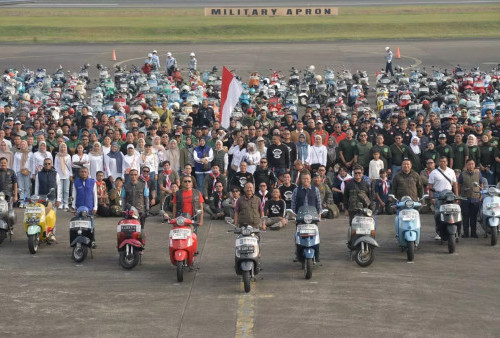 Airforce Scooter Gathering Meriahkan HUT ke-72 Lanud Halim Perdanakusuma