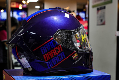 Scorpion EXO Bikin Helm Spesial Buat Tim Bola FC Barcelona dan Bayern Munich