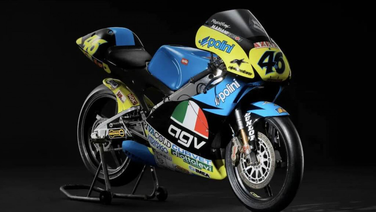 Saksi Bisu Kemenangan Perdana Valentino Rossi, Aprilia RS125R 1996 Resmi Dilelang