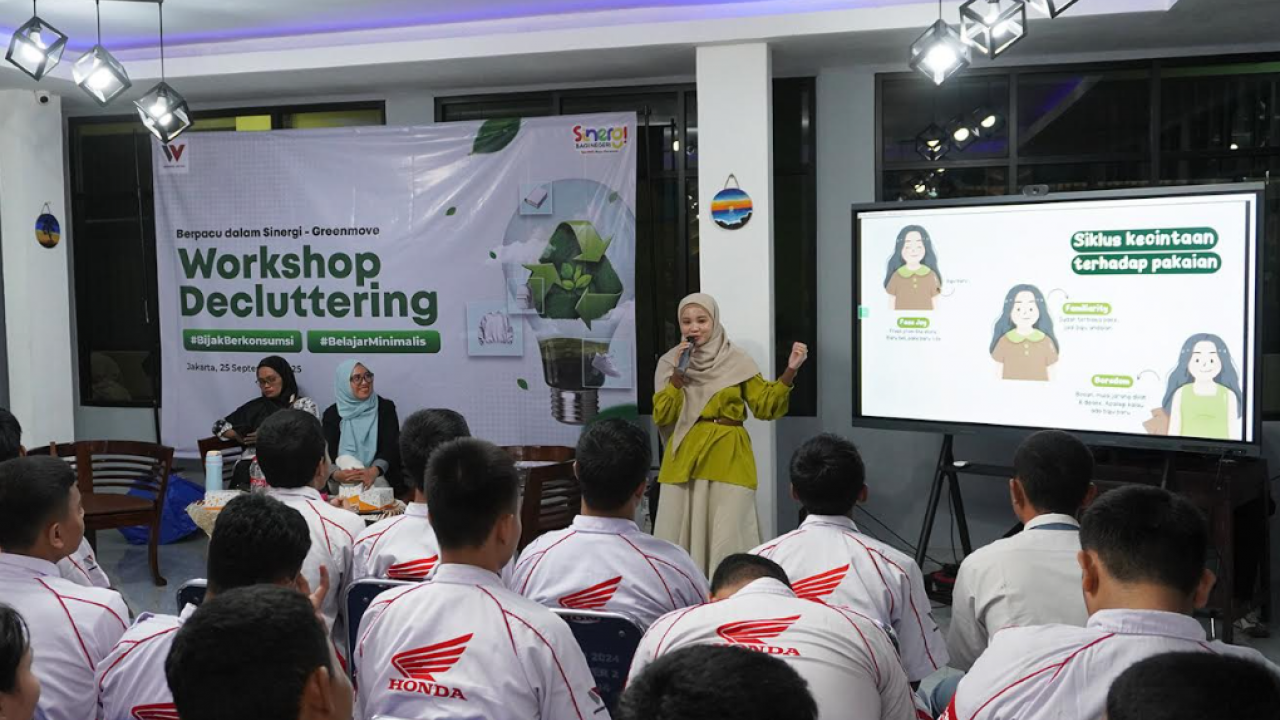 Berpacu Dalam Sinergi: AHM dan WMS Ajak Siswa SMK Binaan Terapkan Gaya Hidup Minimalis