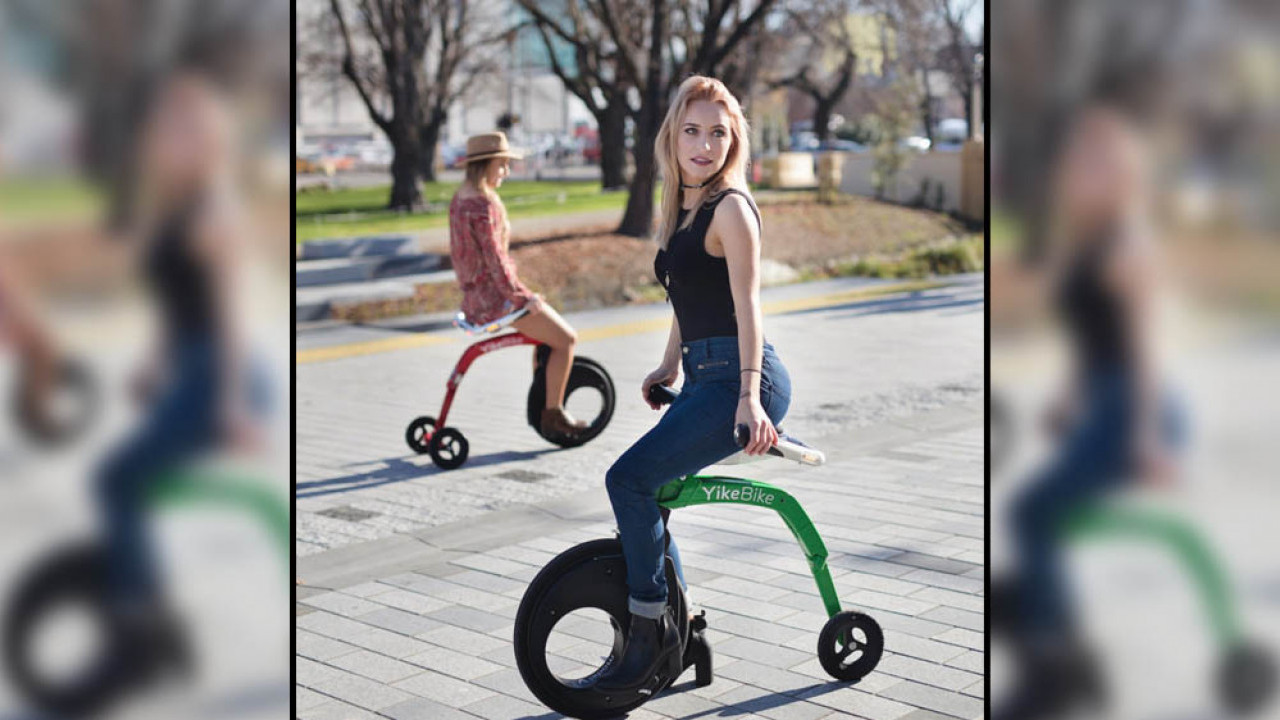 Unik! Motor Bisa Dilipat Seperti Sepeda, Bagaimana Bentuknya?