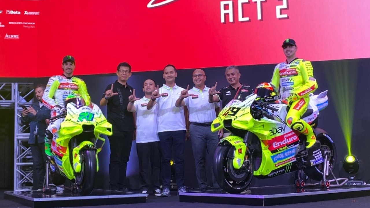 Pertamina Enduro VR46 Racing Team Resmi Luncurkan Livery MotoGP 2025 di Jakarta