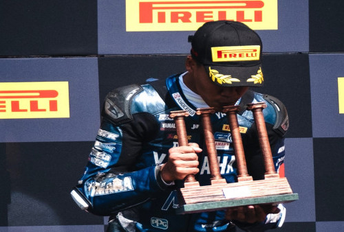 Pimpin Klasemen Sementara, Aldi Satya Mahendra Raih Podium ke-2 WorldSSP300 Catalunya