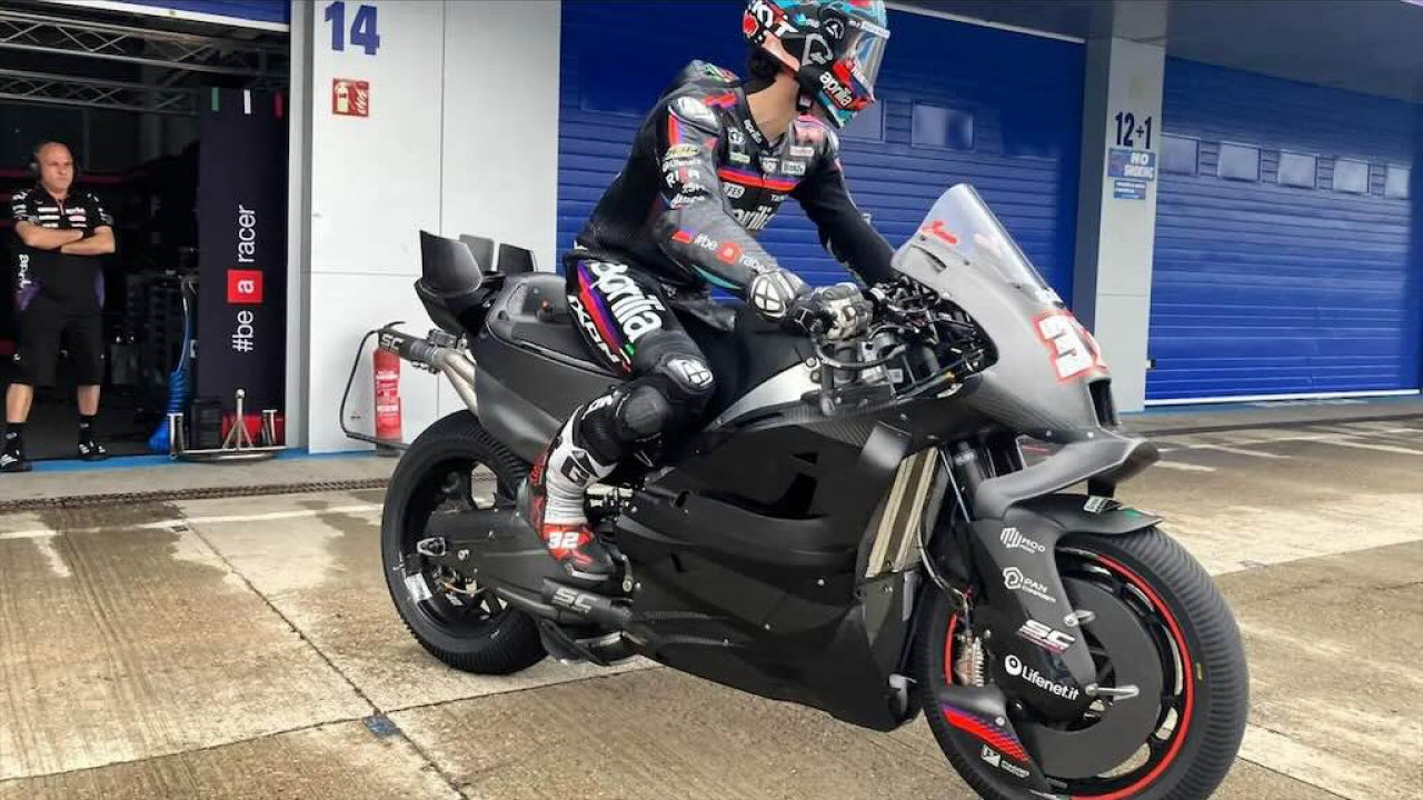 Aprilia Ungkap Wujud RS-GP 850cc di Tes MotoGP Jerez, Lorenzo Savadori Pimpin Uji Coba Perdana