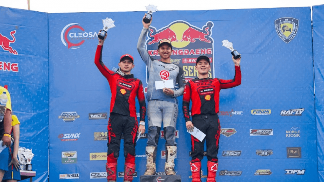 Dua Crosser Ducati MX Team Indonesia Cetak Double Podium di Cleosa Series Championship 2026 Round 1