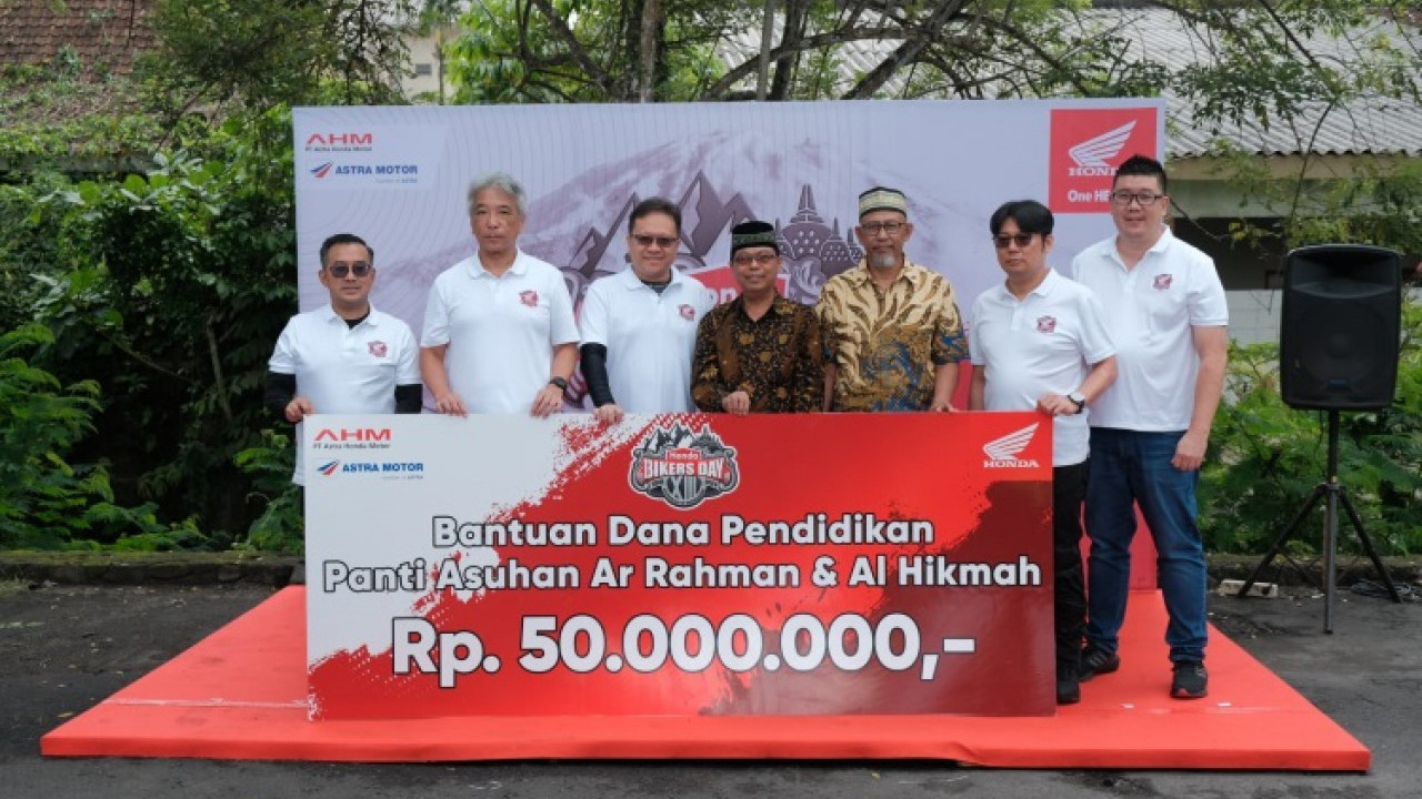 Sambut Puncak Gelaran HBD 2024, AHM Bersama Astra Motor Yogyakarta Salurkan Bantuan Dana Pendidikan Senilai Rp 50 juta