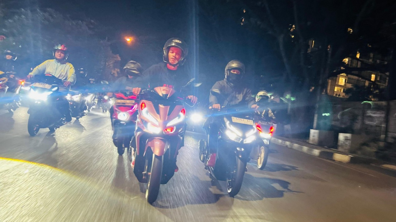 Night Ride Honda Vario 125 di Bandung, DAM Hadirkan Pengalaman Berkendara Urban yang Stylish