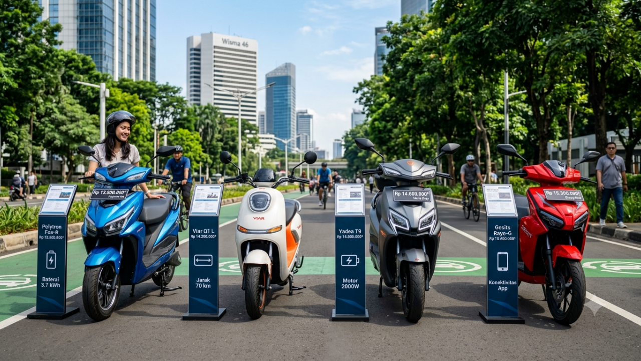 Harga Bersahabat, 5 Motor Listrik 2026 Ini Layak Masuk Daftar Pilihan Kamu