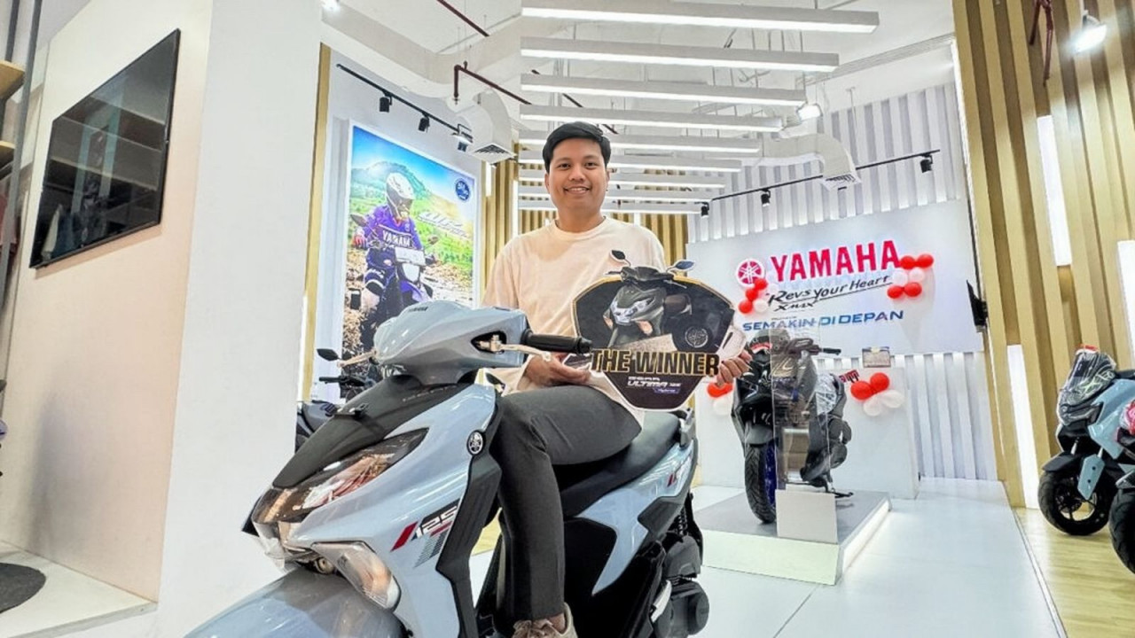 Berkreasi Lewat Konten, Konsumen Yamaha Asal Bogor Ini Bawa Pulang Hadiah Skutik Gear Ultima