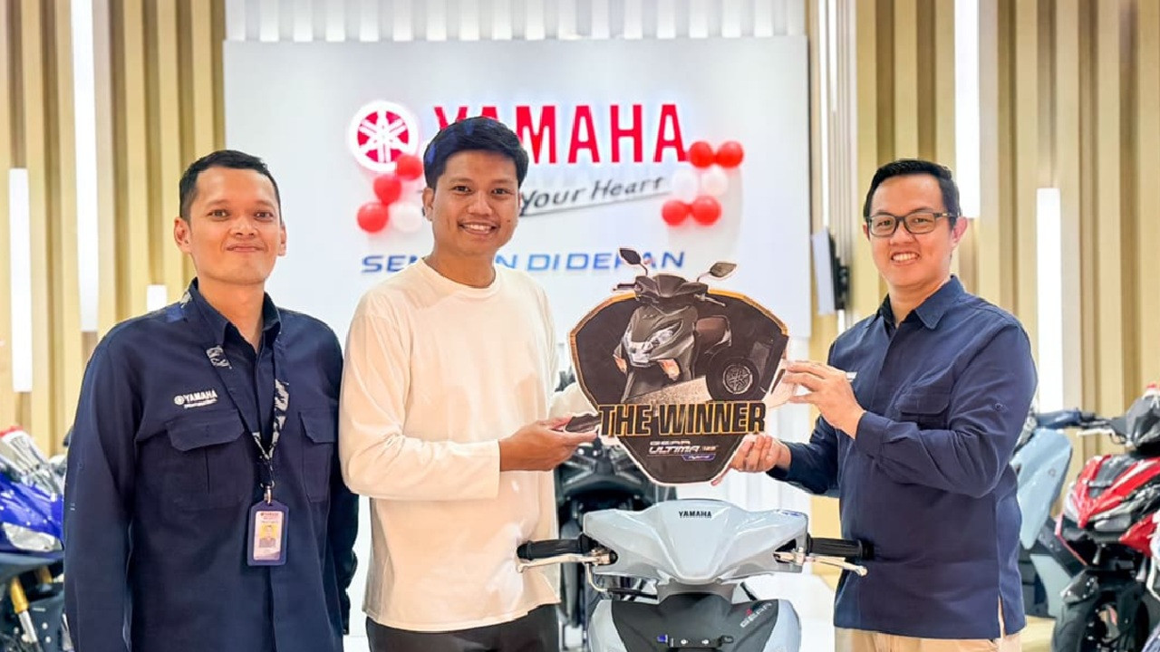 16 Tahun Setia Pakai Mio, Konsumen Ini Dapat Hadiah Spesial Motor Baru dari Yamaha