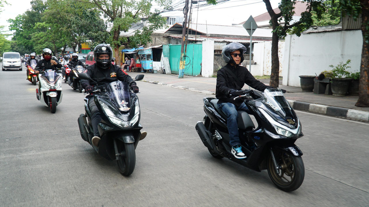 NGASAB Honda PCX160 di Bandung, Perkuat Kebersamaan Komunitas Lewat Riding Santai dan Edukasi