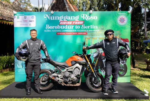 Gus Paox Iben Bakal Turing dari Borobudur ke Berlin Gunakan Yamaha MT-09