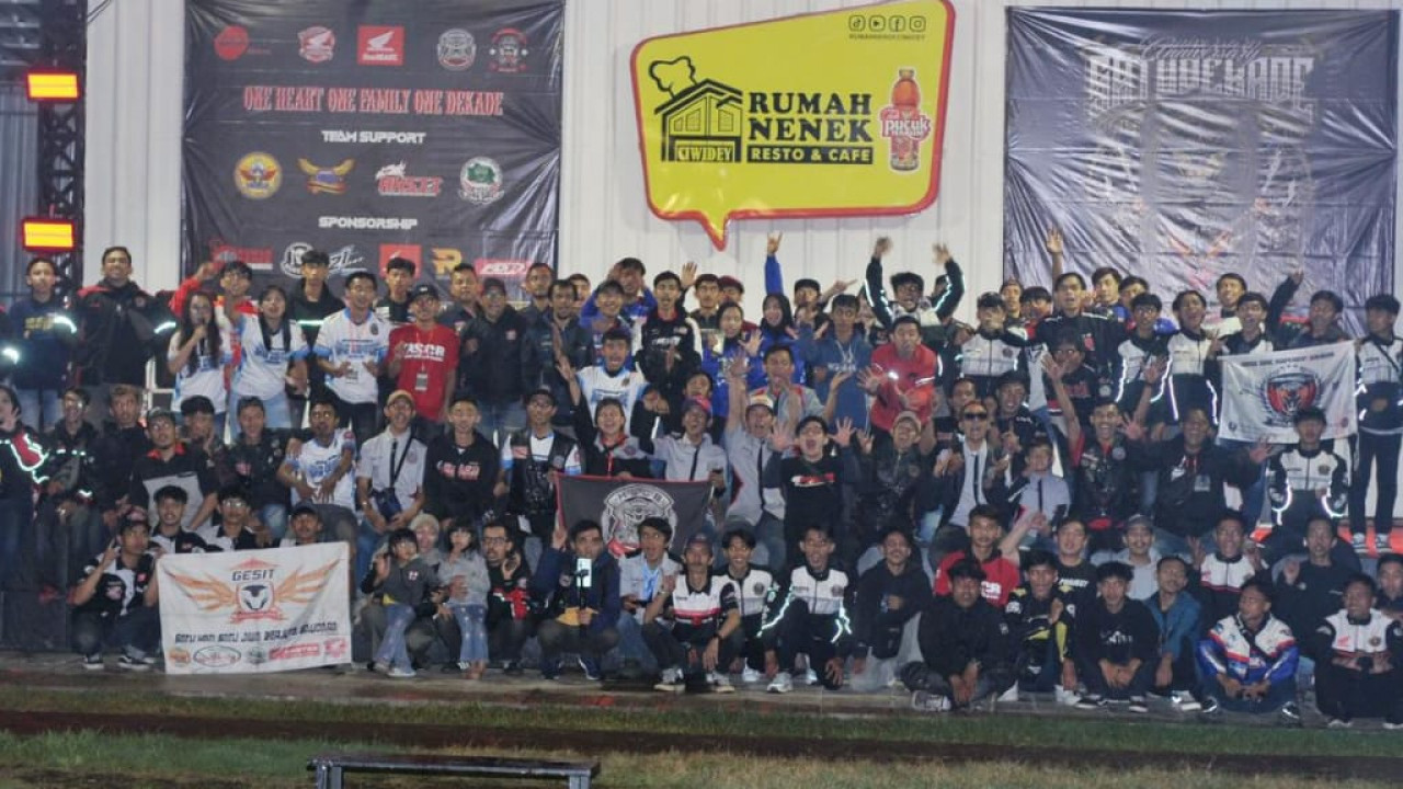 Honda Sonic Club Bandung Rayakan Satu Dekade, Ratusan Bikers Padati Ciwidey