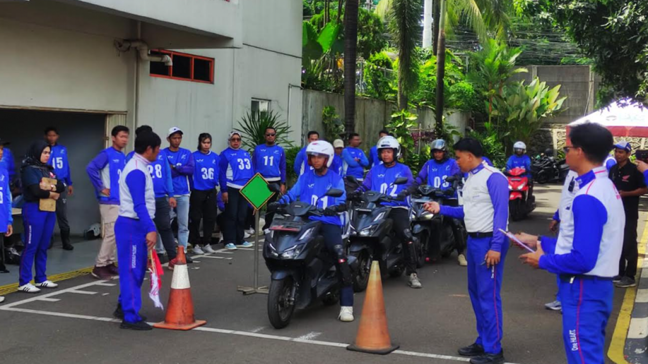 Safety Riding Skill Cari Aman Competition 2025, Wahana Honda Tantang Puluhan Peserta Unjuk Kemampuan