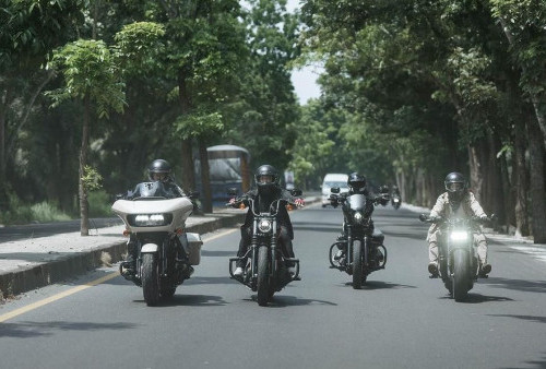 Touring Moge Harley Tanpa Pelat Nomor, Raffi Ahmad dan Ariel Noah Nggak Ditilang