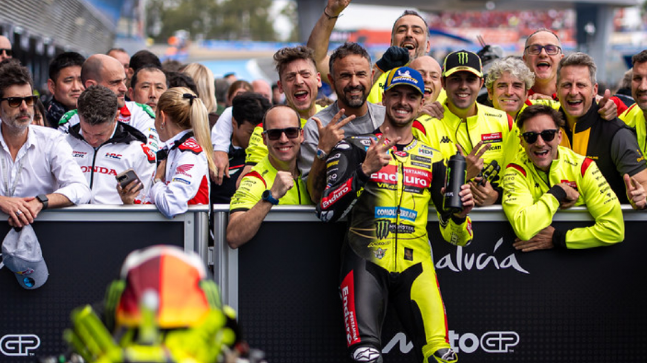 Start Sempat Kacau, Fabio Di Giannantonio Sukses Rebut Podium di MotoGP Spanyol 2026