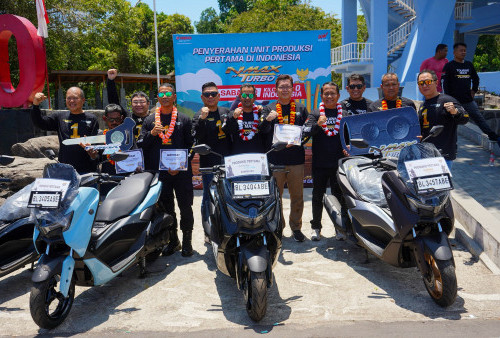 Makin Laris, Yamaha Kembali Serahkan Unit ke Konsumen NMAX TURBO di Daerah