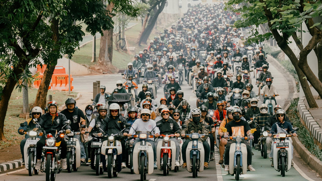 Pecah! Ribuan Bikers Motor Bebek Kumpul di Indonesia Cub Meeting 2024