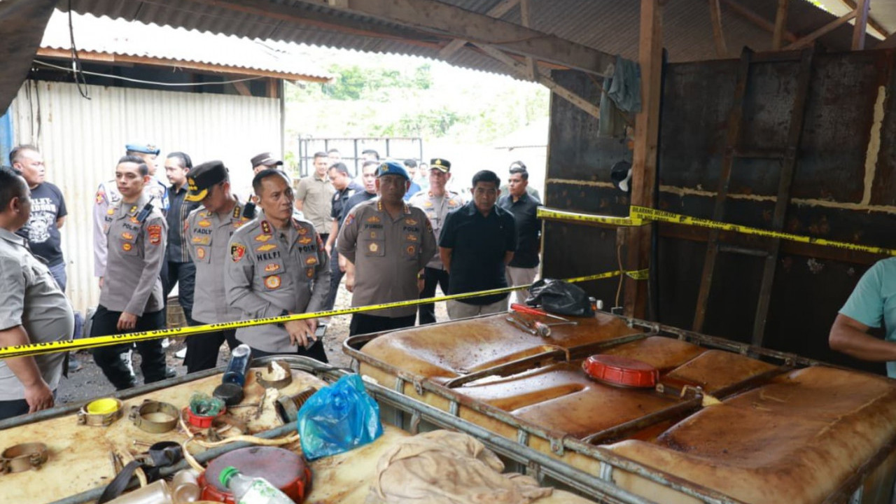 Polda Lampung Bongkar Sindikat Penimbunan BBM Ilegal, Negara Rugi Hingga Rp160,7 Miliar
