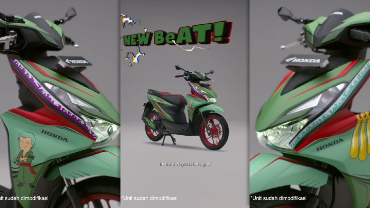 Keren! Honda BeAT One Piece Muncul Lagi Edisi Roronoa Zoro