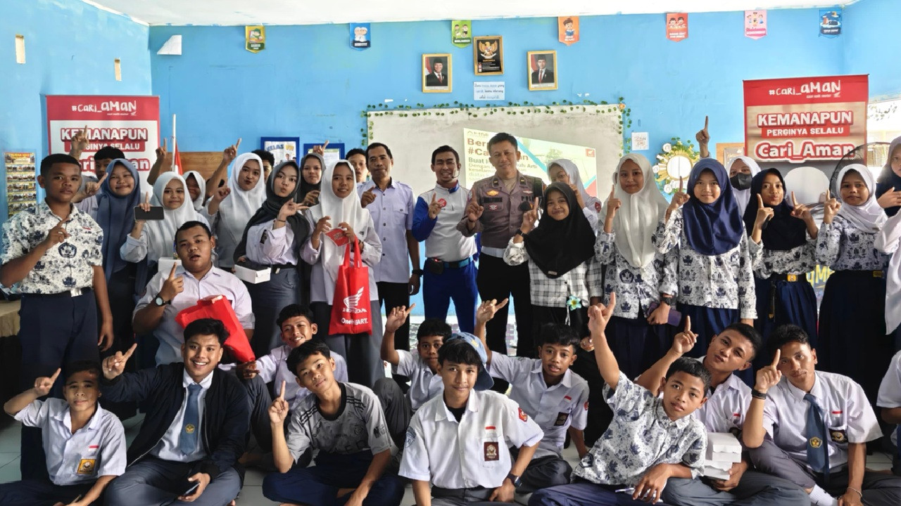 Honda Sulsel Edukasi Pelajar SMA Batara Gowa Tentang Pentingnya Safety Riding