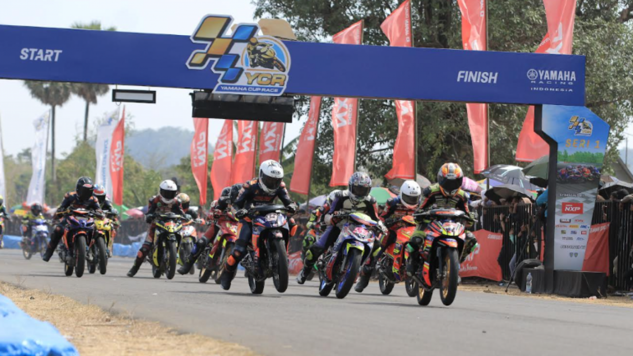 Antusiasme Para Pembalap Pada Event Yamaha Cup Race 2024 di Pangkep Sulsel