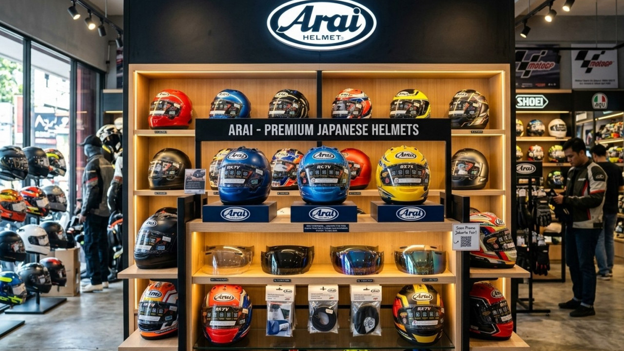 Arai Indonesia Ramaikan Jakarta Fair 2026, Intip Promo Diskon dan Bonus Spesialnya