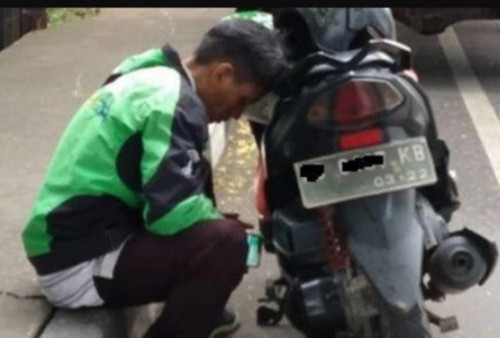 Gelisah Soal THR! Para Driver Ojol dan Kurir Tetap Kerja Tak Kenal Waktu Berjuang Mencari Nafkah