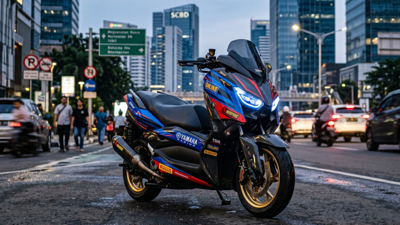 Biar Gak Biasa Aja, Ini Rekomendasi Modifikasi Yamaha XMAX yang Lagi Naik Daun