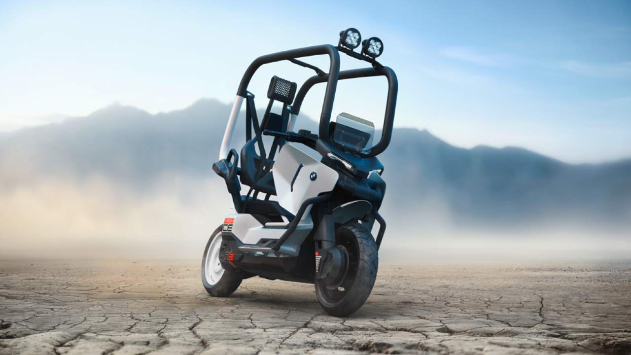 BMW Vision CE: Skuter Listrik Futuristik dengan Roll Cage dan Fitur Self-Balancing