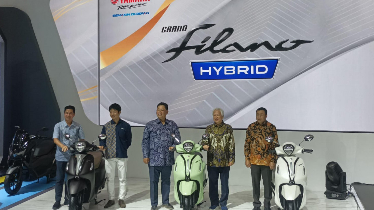 Warna Baru Yamaha Grand Filano Hybrid Meluncur di IMOS 2024