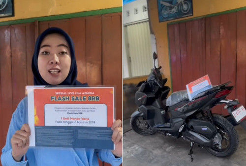 Hoki Banget! Wanita Ini Beli Honda Vario 160 Cuma Rp 8 Ribu!