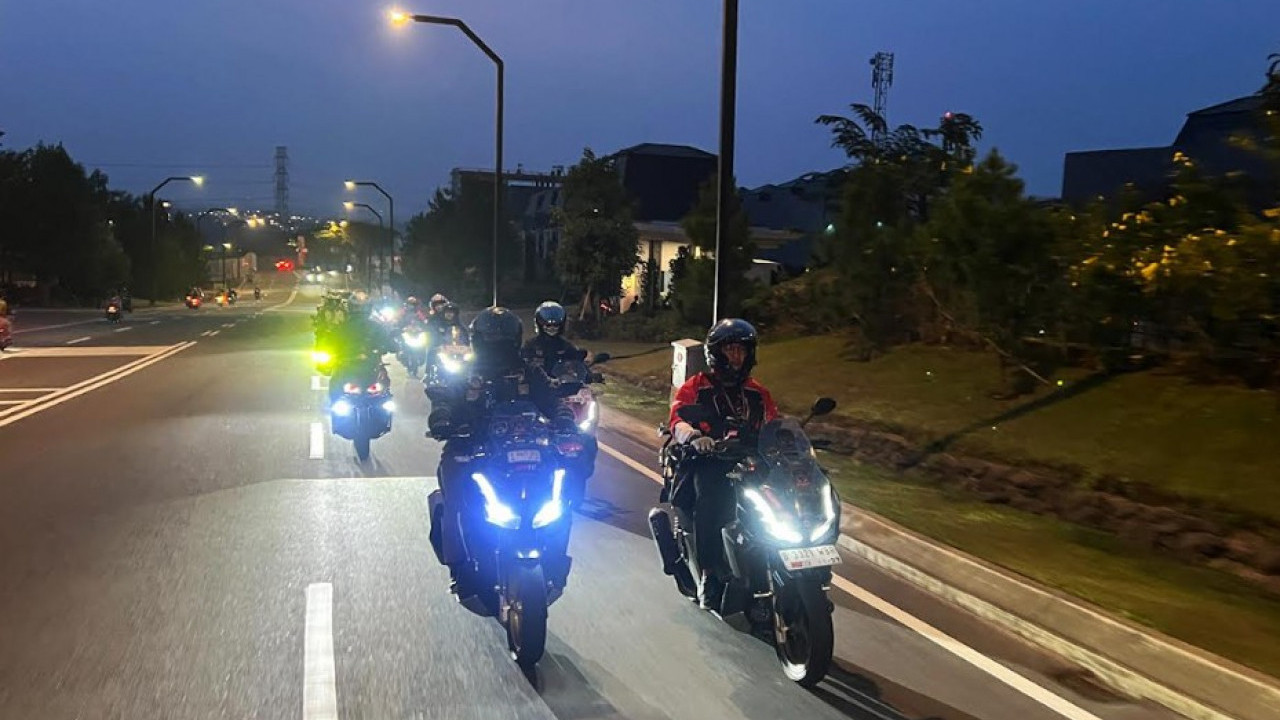 Honda ADV160 Jelajah Dua Alam, WMS Ajak Komunitas Riding Sekaligus Uji Nyali di Megamendung