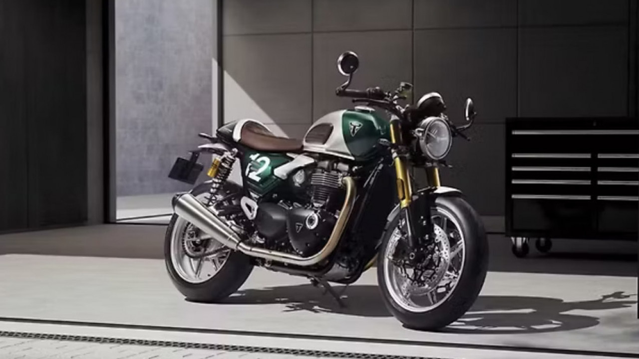 Triumph Speed Twin 1200 Cafe Racer Edition Meluncur, Gaya Klasik, Edisi Langka, Aura Balap Kental