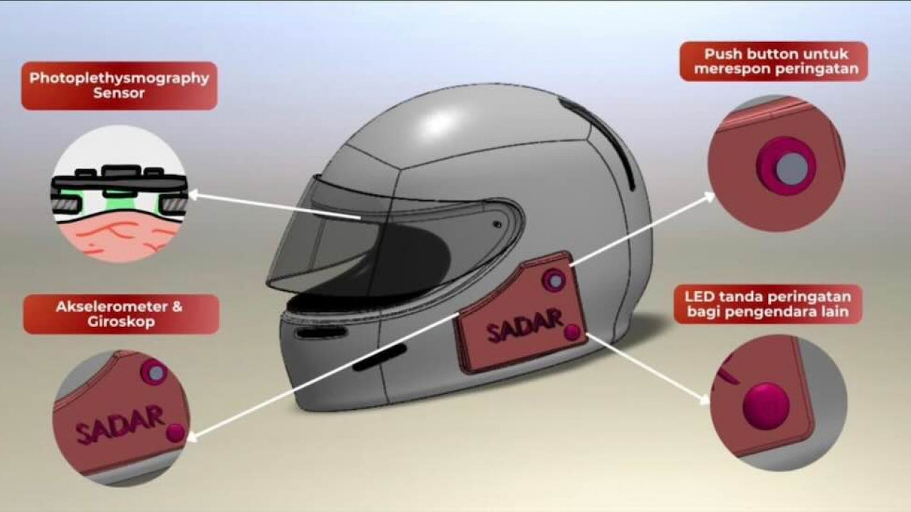 Mahasiswa ITB Kembangkan SADAR Helmet Berbasis IoT untuk Cegah Microsleep