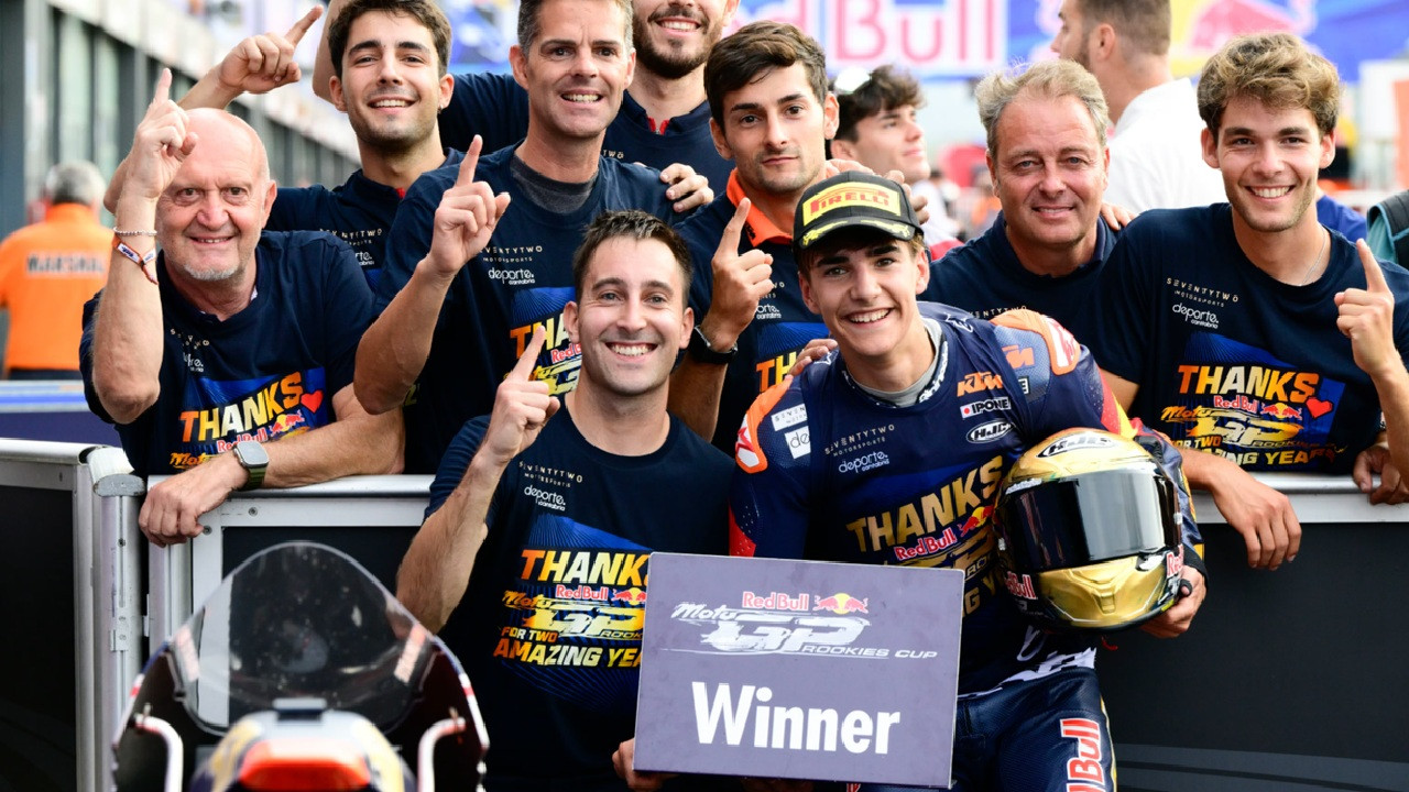 Veda Ega Pratama Gagal Finis, Brian Uriarte Kunci Gelar Red Bull Rookies Cup 2025 Seteleha Menang Race 1 San Marino