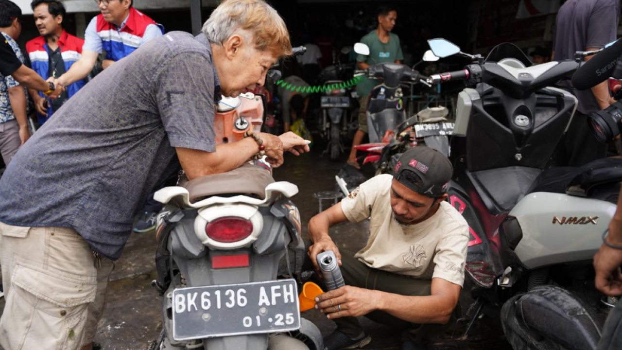 Bantu Korban Banjir Sumatera, Pertamina Lubricants Hadirkan Layanan Ganti Oli Gratis 