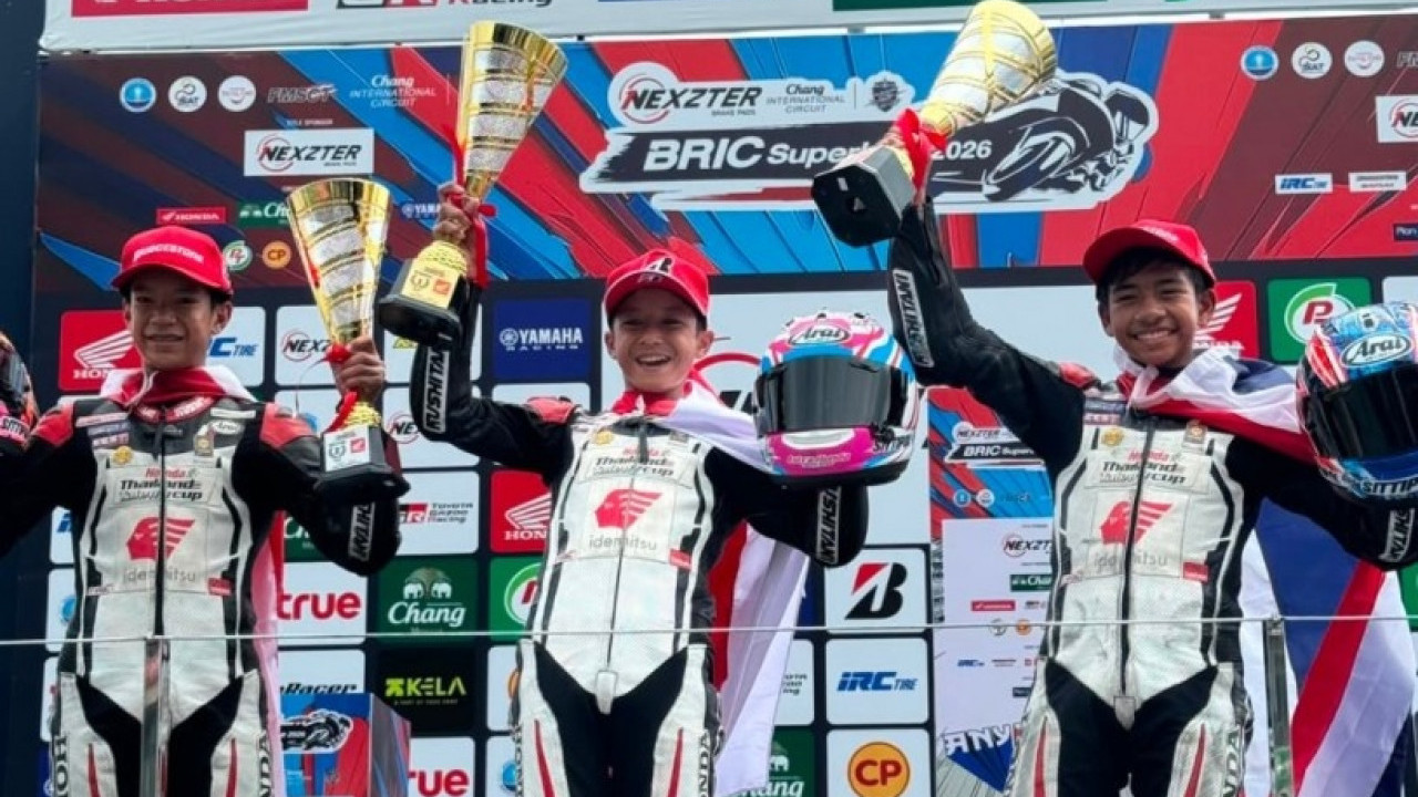 Abimanyu Bintang Sapu Bersih Podium di Thailand Talent Cup 2026