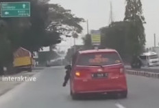 Viral Mobil Sigra Seret Polisi di Kudus Hingga Dikejar Pemotor, Heboh di Media Sosial