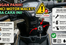 Jangan Panik! Kunci Motor Seret atau Macet Ternyata Bisa Diatasi dengan Cara Sederhana Ini