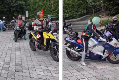 Geng Motor Satria Baja Hitam Siap Touring, Mau Berantas Kejahatan?