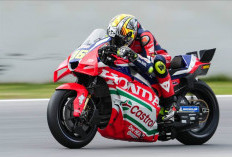 Honda HRC Castrol Tuntaskan Pengujian di Tengah Guyuran Hujan pada Tes MotoGP Barcelona