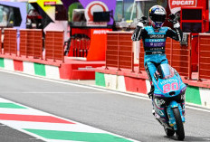 Lepas Dari Kejaran Enam Pembalap, David Alonso Kunci Kemenangan di Race Moto3 Italia