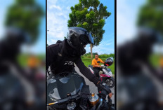 Habis Dikasih Helm Gratis, Pemotor Ini Malah Dikejar Balik