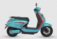 Motor Listrik Pacific Virgo 1.2 Tampilan Mirip Vespa Matic dengan Fitur Anti Maling