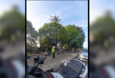 Viral di Media Sosial, Polisi Ini Nyaris Ditabrak Saat Amankan Pemotor Lawan Arah