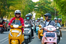 T.COM Makassar Ajak Pengguna TVS Callisto Seru-seruan di Sunset Ride
