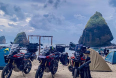 Gas Pol di Awal Tahun! Komunitas CB150X Jember Perkuat Solidaritas Lewat Motocamp di Pantai Papuma