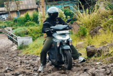 Yamaha Gear Ultima Libas Jalur Bebatuan Ekstrem di Kaki Gunung Sinabung