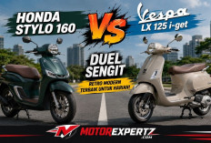 Duel Sengit Honda Stylo 160 vs Vespa LX 125 i-get: Mana Skutik Retro Modern Terbaik untuk Harian?